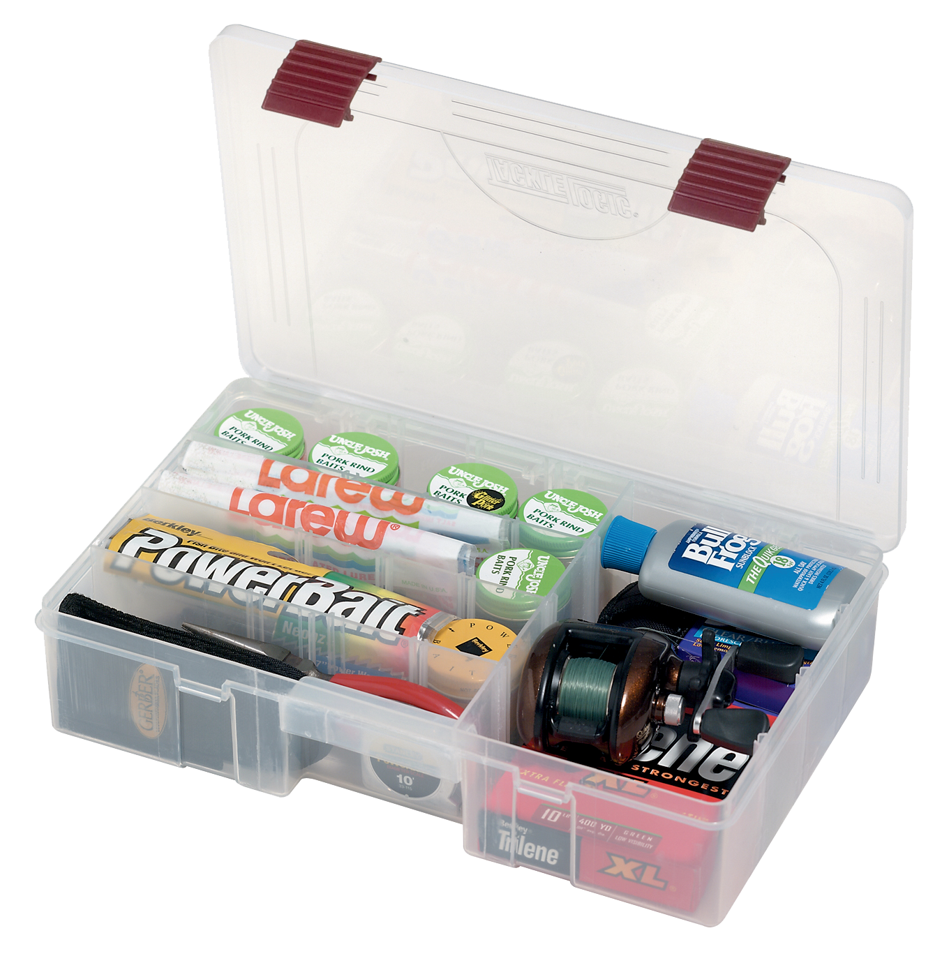 Plano ProLatch Stowaway Large 3700 Clear Organizer Tackle Box, Large, Clear
