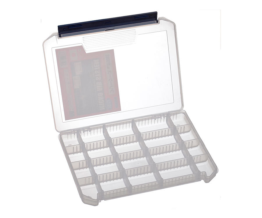 Shimano Clear Plastic Fishing Tackle Lure Case 24 Adjustable