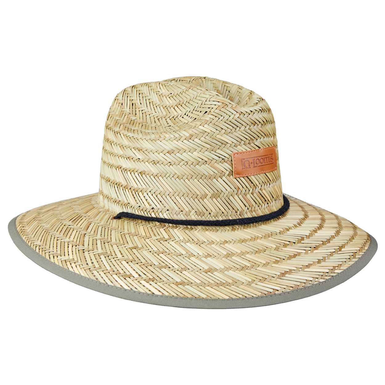 G. Loomis 2022 Sunseeker Straw Fishing Hat With Leather Patch - G.Loomis