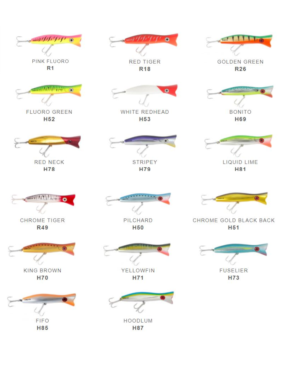 Halco Roosta Popper 160mm Fishing Lures @ Otto's TW