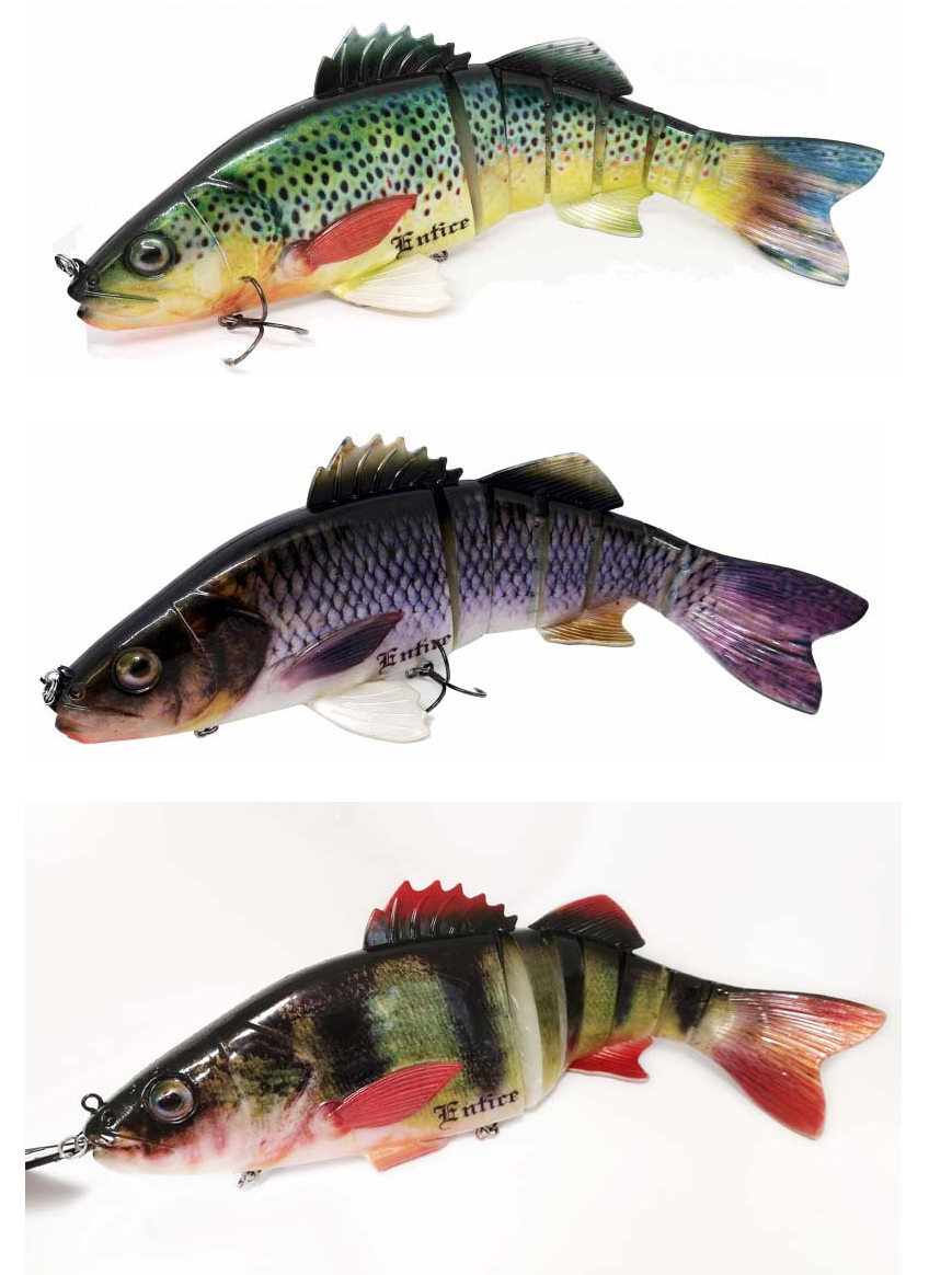 Entice Gotcha Max Giant 15 Swimbait Fishing Lure - Choose Colour