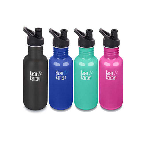 Klean Kanteen 532ml 18oz Classic Sport Cap Stainless Steel Drink Bottle ...