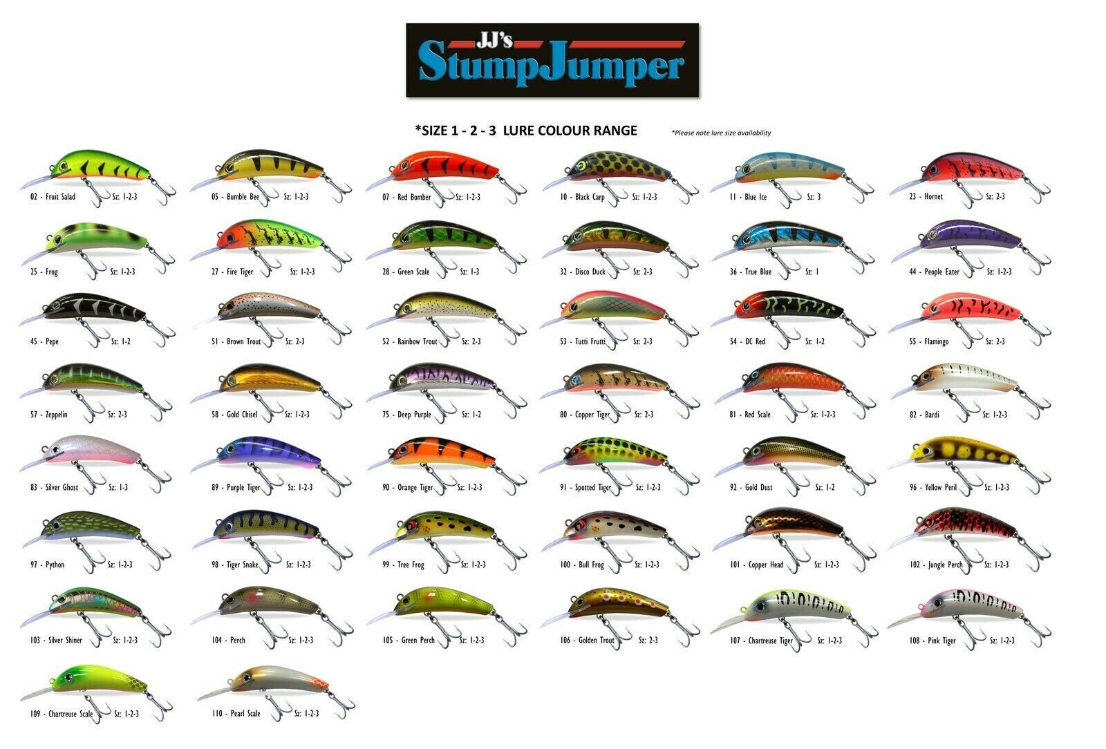 JJ'S Stump Jumper Size 3 Dual Depth