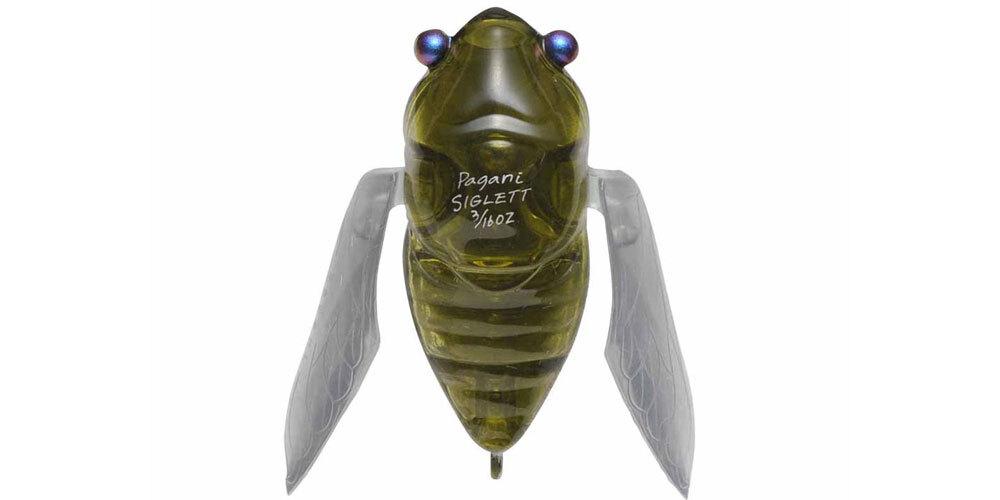 Megabass Siglett 36mm Cicada Topwater Surface Fishing Lure #FF Phantom