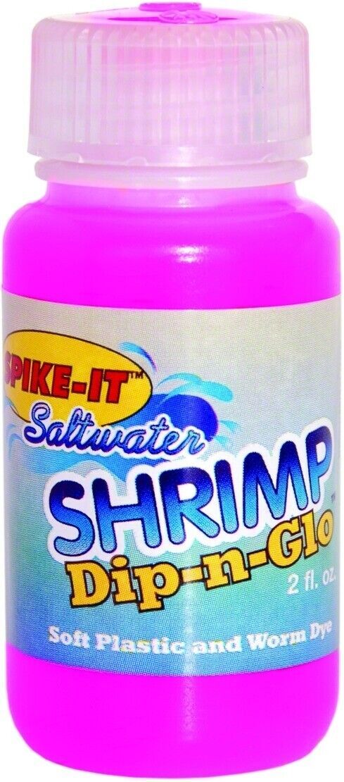 SPIKE-IT Dip-N-Glo Soft Plastic Fishing Lure Dye Shrimp Flavour