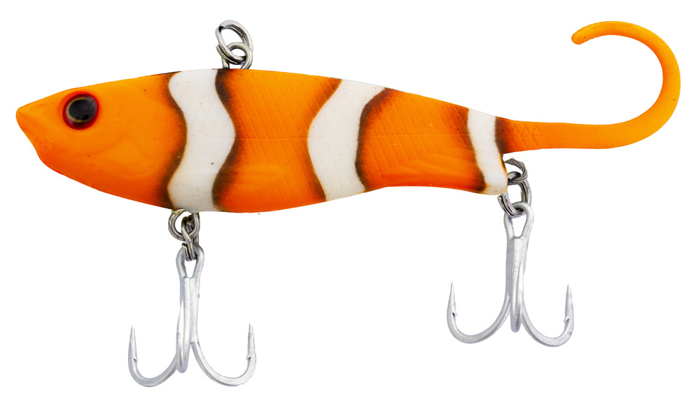 Zerek Lure Fish Trap 95mm 23g Soft Vibe Fishing Lure #Clown Fish/CF
