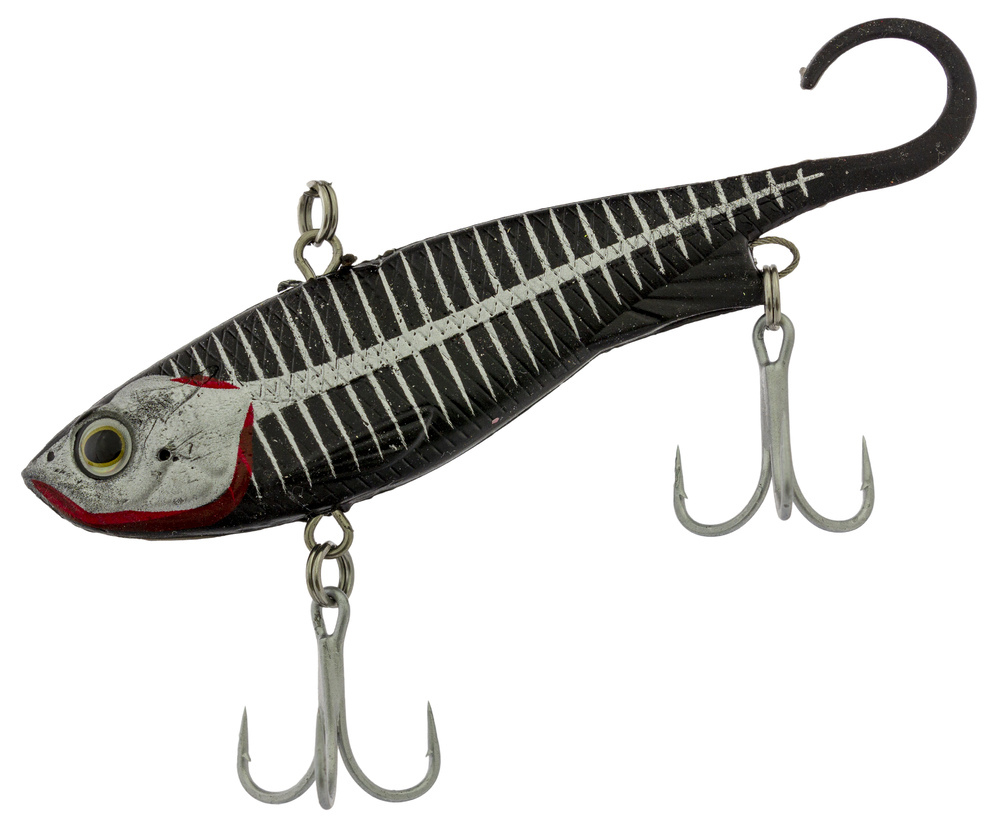 Zerek Lure Fish Trap 95mm 23g Soft Vibe Fishing Lure #Black Widow/BKW