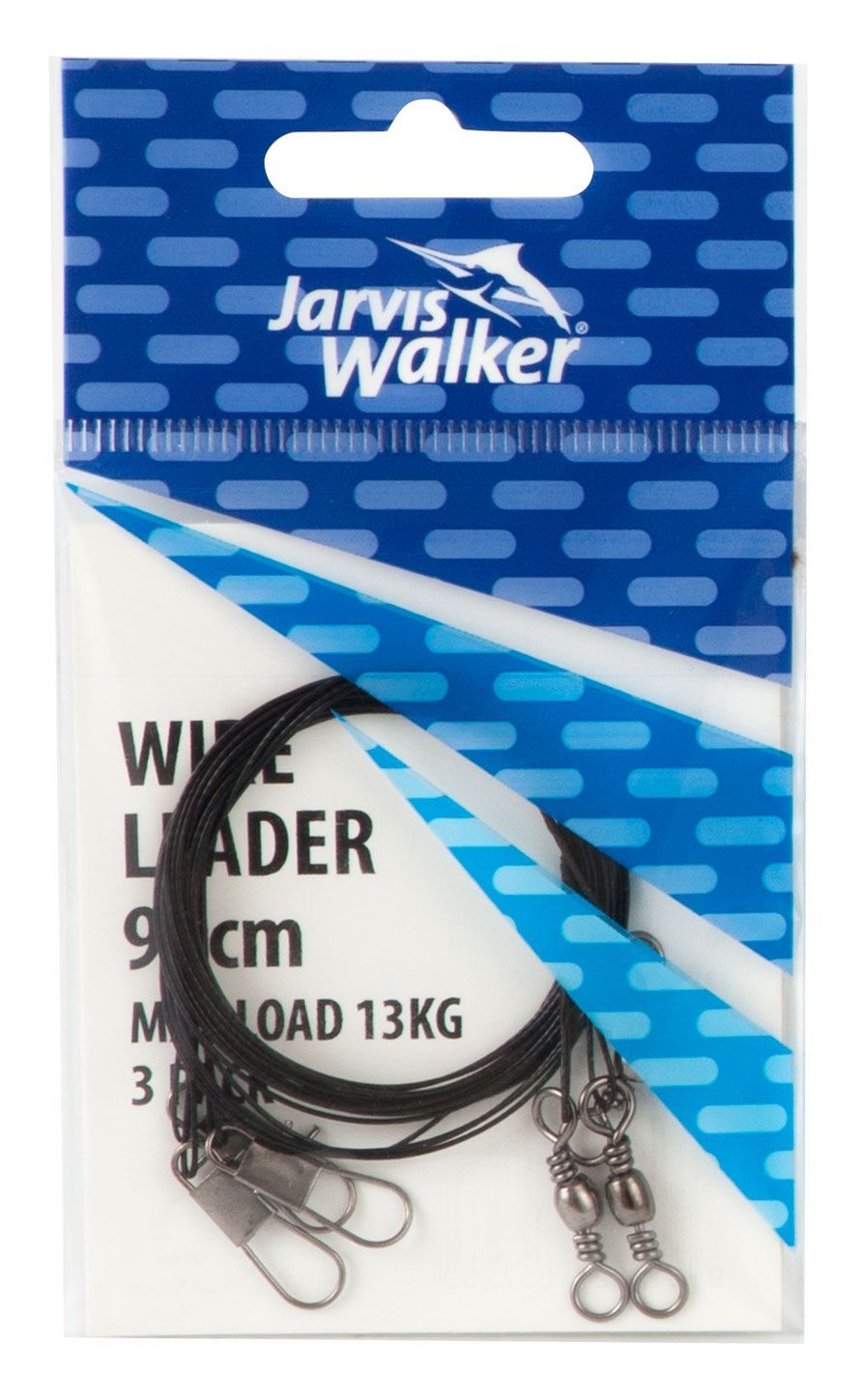 Jarvis Walker 13kg Black Wire Fishing Leader - Choose Length