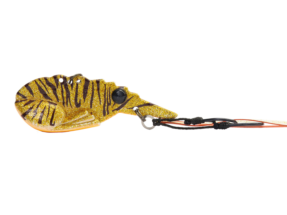 TT Lures SwitchPrawn+ 50mm Metal Blade Fishing Lure #Gold Tiger