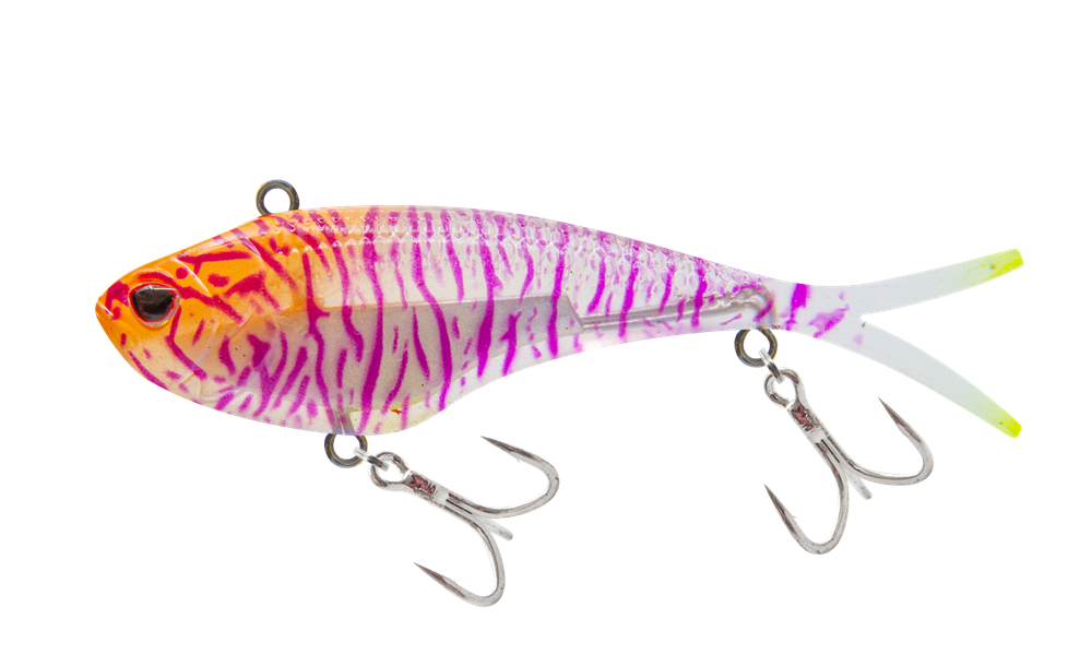 Nomad Design Vertrex Swim 75mm Soft Vibe Fishing Lure #HPSR Holo Purple  Shrimp