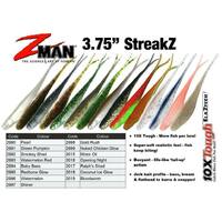 Zman 3.75" Inch Streakz Soft Plastic fishing lure Z Man Zman - Choose Colour