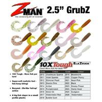 Zman 2.5" inch Grubz 1pk 8 plastics Soft Plastic Fishing Lures Zman Z Man Grub