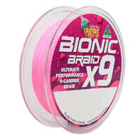 Platypus Bionic X9 Hot Pink 150m Braid Fishing Line - Choose Lb