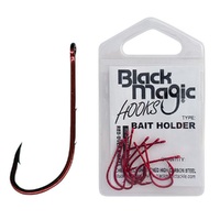 Black Magic Bait Holder Red Fishing Hook Small Pack - Choose Size