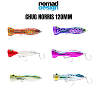Nomad Design Chug Norris Popper 95mm 3.75 Fishing Lure #HGS Holo