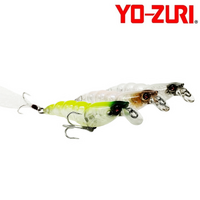 Yo Zuri Crystal Shrimp 3D 70mm Slow Sinking Hard Body Fishing Lure - Choose Colour