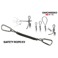 Daiichi Seiko Fishing Safety Rope KV Adjustable Carabiner - Choose Size