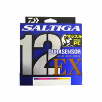 Daiwa 2024 Saltiga Durasensor 12 EX Si3+ Multi Colour Braid Fishing Line - Choose Lb & Length