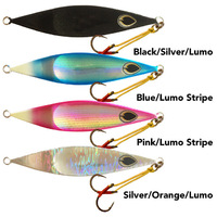 Black Magic Flipper Jig 100g Slow Pitch Fishing Jig - Choose Colour
