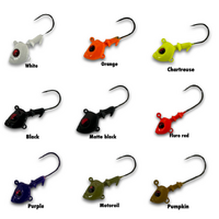 Spin Wright Grubbin 7g Fishing Jig Head Hook - Choose Colour