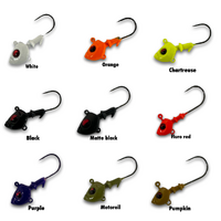 Spin Wright Grubbin 9g Fishing Jig Head Hook - Choose Colour