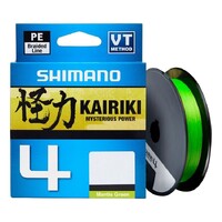 Shimano 2024 Kairiki x4 150m Mantis Green Braid Fishing Line - Choose Lb