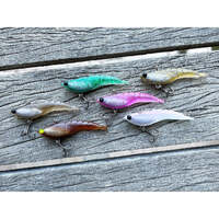 MMD Soft Prawn Vibe 70mm Soft Plastic Fishing Lure - Choose Colour