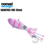 Nomad Design Squidtrex 110mm Soft Vibe Plastic Fishing Lure #Pink Tiger
