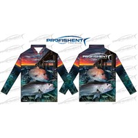 Profishent Sublimated Long Sleeved Jewfish Snapper Fishing Shirt - Choose Size