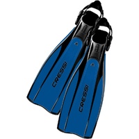 Cressi Pro Light Open Heel Scuba Dive Fins Black / Blue Colour - Choose Size