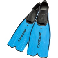 Cressi Rondinella Full Foot Snorkeling Fins Blue - Choose Size