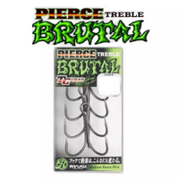 Ryugi Pierce HPB074 Pierce Treble Brutal Heavy Duty Fishing Hook- Choose Size