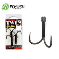 Ryugi Pierce HPT120 Pierce Twin Brutal Heavy Duty Double Fishing Hook - Choose Size