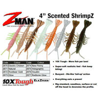 Z Man Trout Trick Jerk ShrimpZ 4 inch Soft Plastic Shrimp 5 Pack