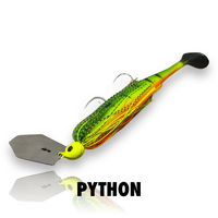 Spin Wright Gruntas 1oz Chatterbait 7" Fishing Lure - Choose Colour