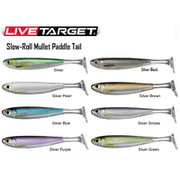 Live Target Slow Roll Shiner 4" Soft Plasatic Fishing Lure - Choose Colour