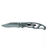 Gerber Paraframe I Stainless Serrated Clip Folding Hunting Knife