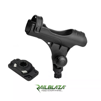 Railblaza Fishing Rod Holder R Starport HD Black Kit For Kayak Boat