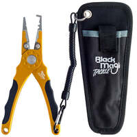 Black Magic Large Heavy Duty Fishing Split Ring Pliers - Gold