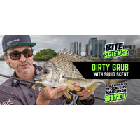 Bite Science Dirty Grub 2.5" Soft Plastic Fishing Lure - Choose Colour