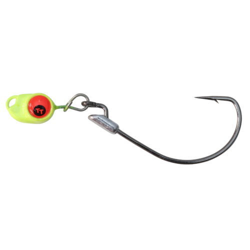 TT Fishing Snake EyeZ Jigheads Chartreuse 4/0XH 1/4oz