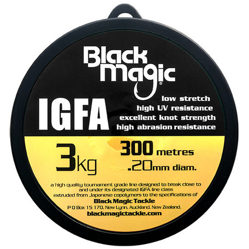 Black Magic 300m IGFA Hi Viz Yellow Monofilament Fishing Line